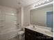 Bathroom featuring a tub and shower at 4200 Long Arrow Dr, Concord, NC 28025
