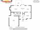 Detailed first floor plan showing layout of living spaces, garage, kitchen, and patio at 5549 Lemley Nw Rd, Concord, NC 28027