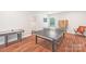Spacious basement featuring a ping pong table and an air hockey table for entertainment at 6006 Waxhaw Crossing Dr, Waxhaw, NC 28173