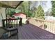 Spacious back porch showing the yard at 6124 Old Plank Rd, Charlotte, NC 28216