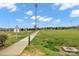 View of the soccer field and trailhead entrance on a sunny day at 6563 Kinder Ln, Lancaster, SC 29720