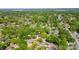 Scenic aerial view of a neighborhood and home surrounded by lush trees at 702 Hazel Ave, Kannapolis, NC 28083