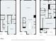 Detailed floor plan showcasing the layout of all three floors of the house at 710 Falling Oak Aly # 17, Huntersville, NC 28078