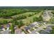 Stunning aerial view of a beautiful neighborhood surrounded by lush greenery and trees at 7186 Barleywood Dr, Locust, NC 28097