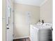 Functional laundry room with a washer, dryer, and access to the exterior at 775 Bolick Rd, Fort Mill, SC 29707
