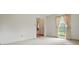 Spacious bedroom with carpet, one window, and neutral walls, providing a versatile space for personalization at 819 Old Dutch W Rd, Indian Trail, NC 28079