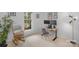 Bright office space with a large window, desk setup, and comfortable seating for a productive workspace at 8605 Ducksbill Dr, Charlotte, NC 28277