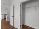 View of the bedroom walk-in closet with wire shelving and six-panel doors at 869 Kathryn Se Dr, Concord, NC 28025