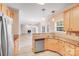 Stylish kitchen featuring granite counters, stainless steel appliances and backsplash at 1000 Potters Bluff Rd, Monroe, NC 28110