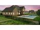 Spacious backyard featuring an in ground pool and large trees at 1012 Harper Lee Dr, Newton, NC 28658