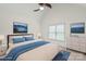 Tastefully decorated bedroom featuring a comfortable bed, stylish decor, and relaxing ambiance at 1012 Harper Lee Dr, Newton, NC 28658