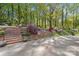 A manicured yard featuring brick stairs leading to a lush garden with azaleas at 1233 General Hoke Dr, Lincolnton, NC 28092