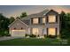 Charming two-story home with a brick and siding exterior, lush lawn, and an attached two-car garage at 124 Fordham Ct # 19, Fort Mill, SC 29715