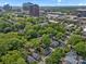 Aerial view of a vibrant neighborhood with lush trees and convenient access to the city at 1514 S Rensselaer Pl, Charlotte, NC 28203