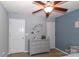 This charming bedroom offers a spacious closet and a calming wall decor at 168 Limerick Rd # C, Mooresville, NC 28115