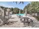 Community pool offers a refreshing retreat with chairs and tables at 168 Limerick Rd # C, Mooresville, NC 28115