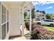 Cozy porch view showcasing the well-kept landscaping and neighboring homes at 168 Limerick Rd # C, Mooresville, NC 28115