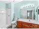 Well-lit bathroom with a walk-in shower at 19725 Deer Valley Dr, Cornelius, NC 28031