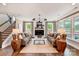 Cozy living room with a fireplace, hardwood floors, and comfortable seating at 2009 Autumn Dr # 2, Monroe, NC 28110
