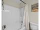 Bathroom with white subway tiles and a shower-tub combination at 2600 Gemway Dr, Charlotte, NC 28216