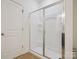 Bathroom with a new-looking shower and glass door at 2751 Collaroy Rd, Waxhaw, NC 28173