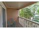 Inviting balcony offering a relaxing outdoor space with views of lush greenery at 333 Circle Ave # F, Charlotte, NC 28208