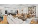 Spacious open-concept living space that combines the living room, kitchen, and dining areas at 4412 Foxview Ct, Charlotte, NC 28270