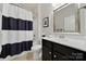 Neutral bathroom featuring a shower with a modern vanity, providing a clean and stylish design at 5039 Folly Ln, Fort Mill, SC 29707