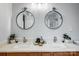 Bathroom with a double vanity, decorative mirrors and white countertop, offering a luxurious feel at 517 Bertram Rd, Fort Mill, SC 29708