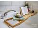 Close up of a soaking tub with a curated decor at 517 Bertram Rd, Fort Mill, SC 29708