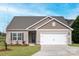 Charming single-story home with neutral siding, attached garage and manicured lawn at 5711 Skinny Down, Charlotte, NC 28215
