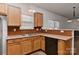 Kitchen with granite countertops and breakfast bar seating at 9189 Glenashley Dr, Cornelius, NC 28031