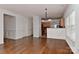 Open living space with hardwood floors and neutral paint at 9189 Glenashley Dr, Cornelius, NC 28031