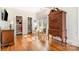 Spacious bedroom featuring hardwood floors, natural light, and ample storage at 10 North Rd, Salisbury, NC 28144