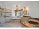 Primary bathroom featuring walk-in glass shower, soaking tub, and dual sinks at 125 Cove Creek Loop # 18, Mooresville, NC 28117
