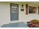 Close-up of a home's front door and exterior, showcasing the updated details and architectural style at 2138 Syracuse Dr, Charlotte, NC 28216