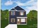 Rendering of a lovely two story home with a covered front porch and shutters at 2628 S Main St, Kannapolis, NC 28027