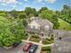 Aerial view of the home showcasing the roof, landscaping, and surrounding neighborhood at 2756 Von Thuringer Ct, Charlotte, NC 28210