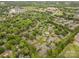 Expansive aerial view of a lush community with mature trees and a central neighborhood pool at 2756 Von Thuringer Ct, Charlotte, NC 28210
