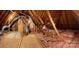 Partially finished attic with exposed beams, utilities, and storage potential for customizable space at 3011 Patrick Place Cir, Clover, SC 29710