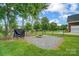 Backyard area featuring a cozy fire pit, perfect for outdoor gatherings and relaxing evenings at 3011 Patrick Place Cir, Clover, SC 29710