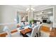 Open-concept dining room flowing into the living area, perfect for gatherings and Gathering meals at 3011 Patrick Place Cir, Clover, SC 29710