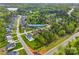 Beautiful aerial view of a lovely property with a pool and lush surroundings at 3095 Foggy Hollow Ln, Clover, SC 29710
