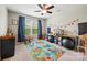 Bright room with work space, a floral rug, and large windows at 3095 Foggy Hollow Ln, Clover, SC 29710