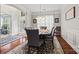 Formal dining room with hardwood floors, chandelier, and elegant decor, perfect for entertaining at 3095 Foggy Hollow Ln, Clover, SC 29710