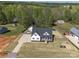 Aerial view of the home surrounded by lush trees and scenic landscape at 4189 Brandy Creek Ct, Clover, SC 29710
