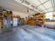 Spacious garage with ample storage and shelving, perfect for organization and projects at 4189 Brandy Creek Ct, Clover, SC 29710