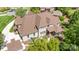 Aerial view of a large home with a well-maintained lawn and a three-car garage at 4904 Ardenetti Ct, Mint Hill, NC 28227