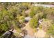 Aerial view of home surrounded by mature trees at 605 Ottawa Dr, Rock Hill, SC 29732