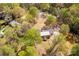 Home surrounded by mature trees and lush greenery with a pool at 605 Ottawa Dr, Rock Hill, SC 29732